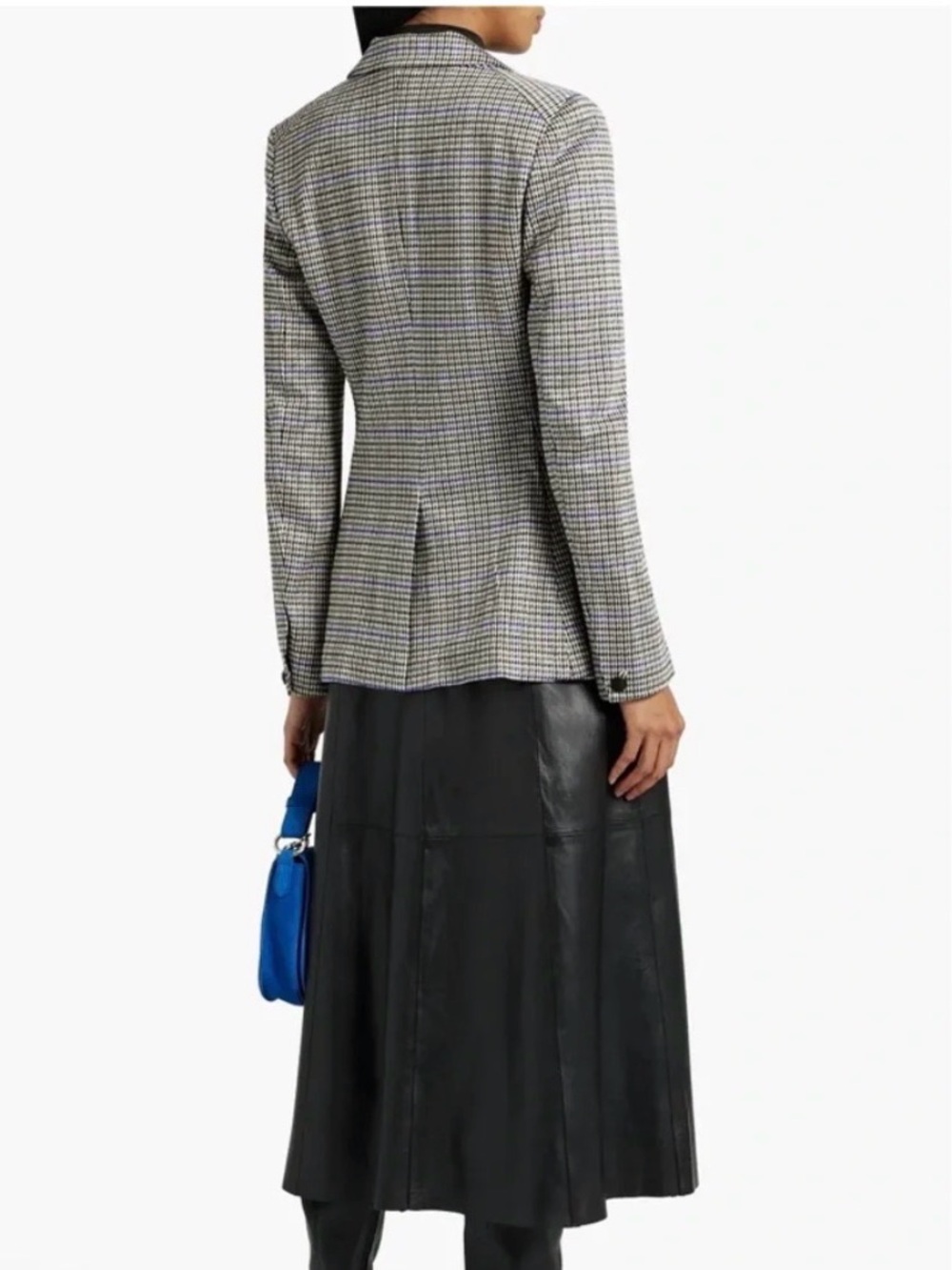 Rag & Bone Preston Blazer Houndstooth Plaid Double Breasted Size 8 - Picture 3 of 15